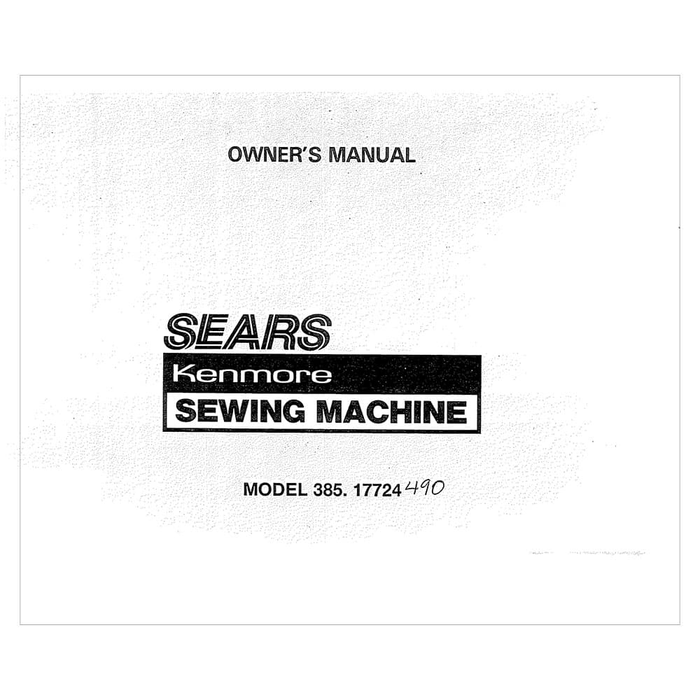 Kenmore 385.17724 Models Instruction Manual image # 121259