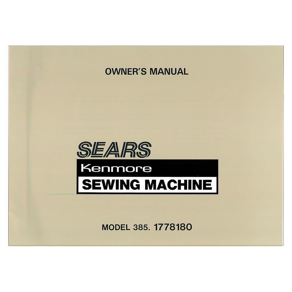 Kenmore 385.1778180 Instruction Manual image # 121262