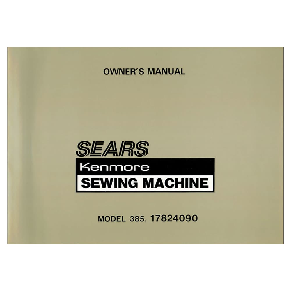 Kenmore 385.17824090 Instruction Manual image # 121280