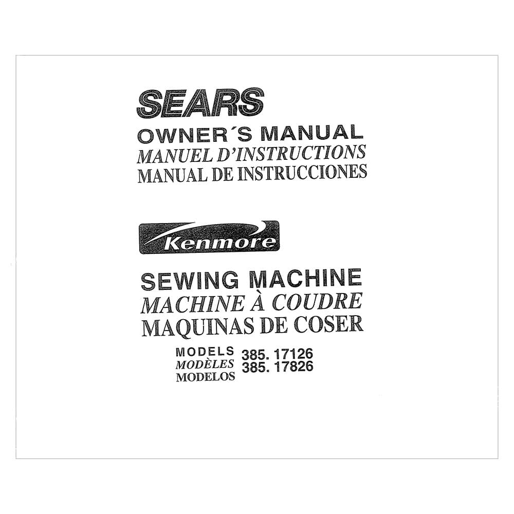 Kenmore 385.17826 Models Instruction Manual