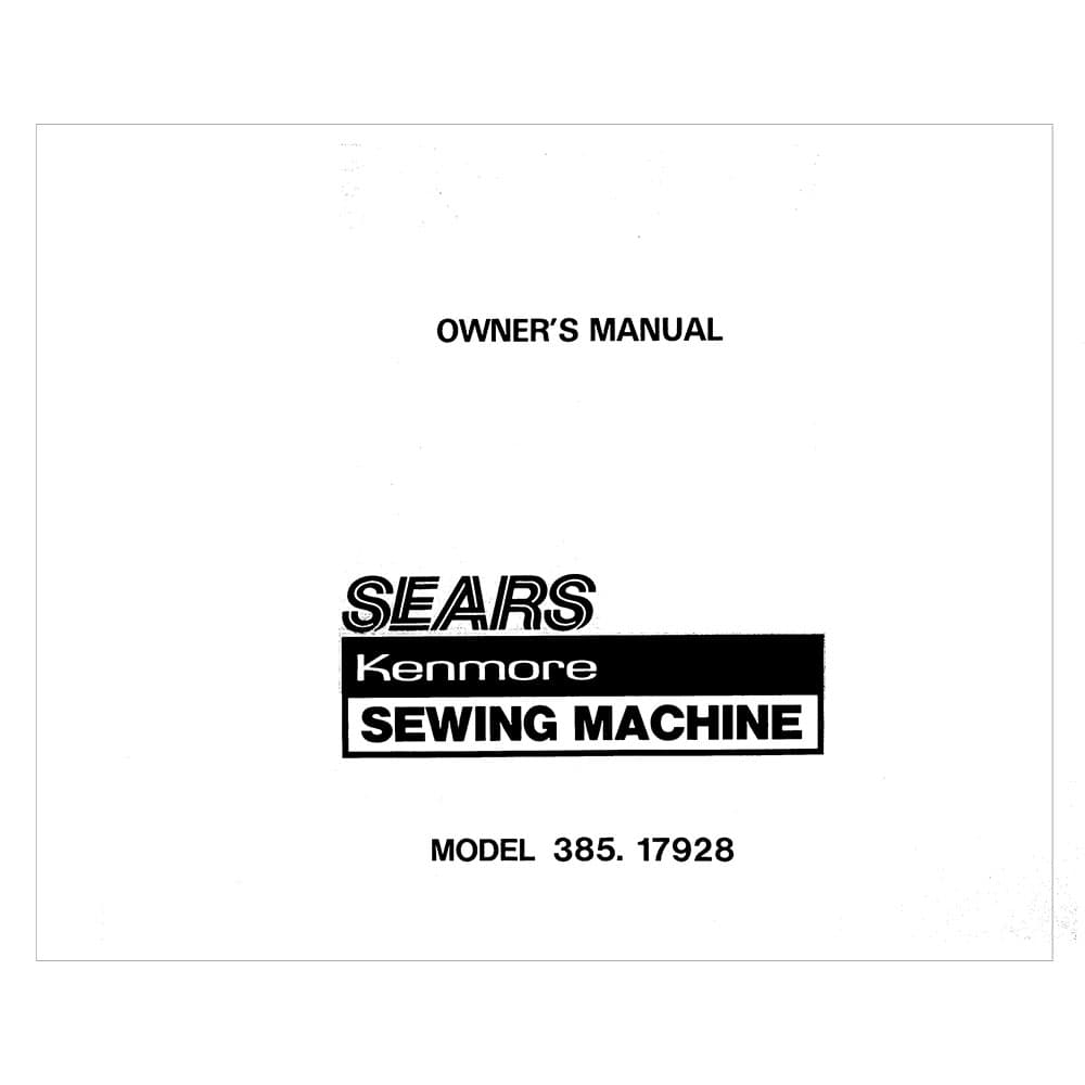 Kenmore 385.17928090 Instruction Manual image # 121288
