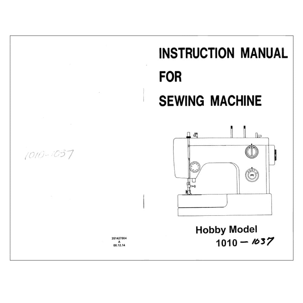 Pfaff Hobby 1010 Instruction Manual image # 122260