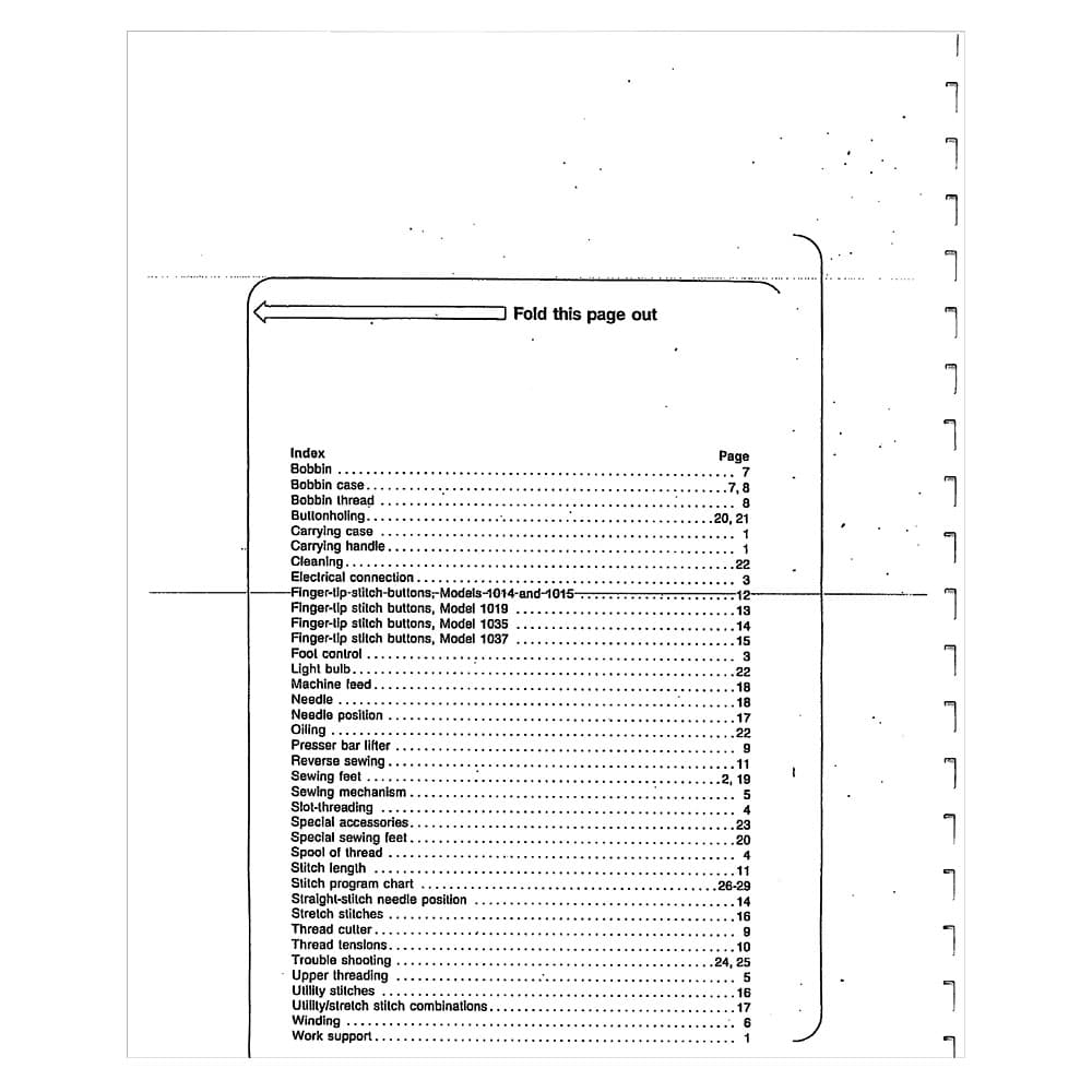 Pfaff Tipmatic 1015 Instruction Manual image # 122271