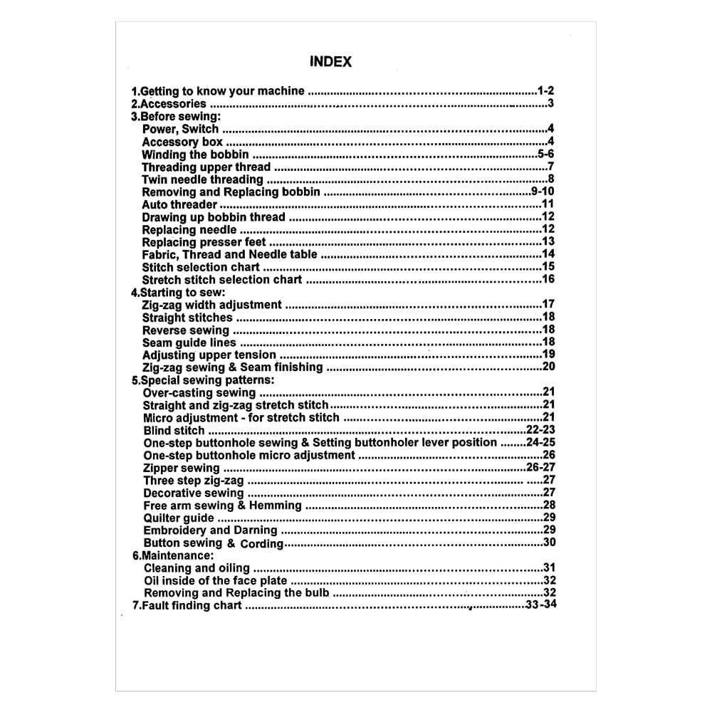 Necchi 3832 Instruction Manual image # 121497