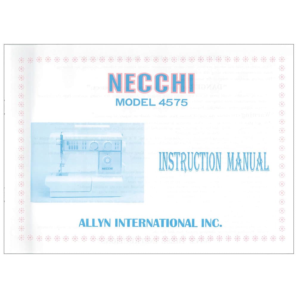Necchi 4575 Instruction Manual image # 116030