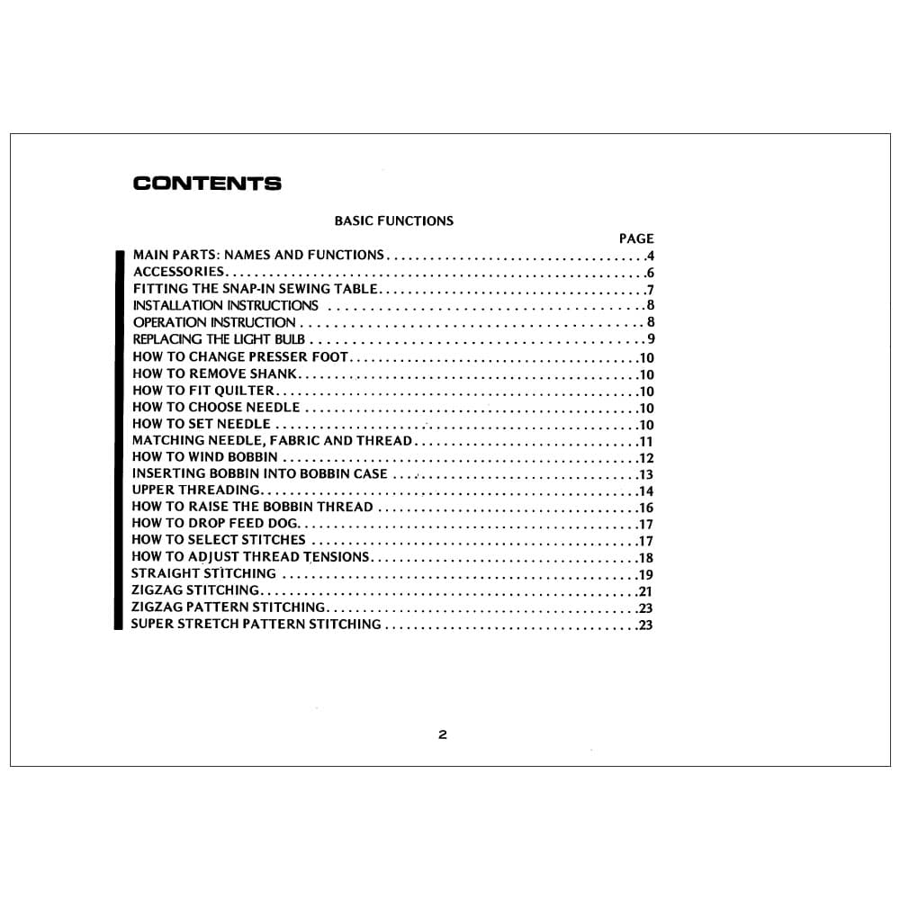Necchi 4575 Instruction Manual image # 116029