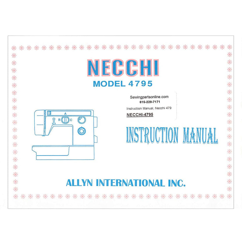 Necchi 4795 Instruction Manual