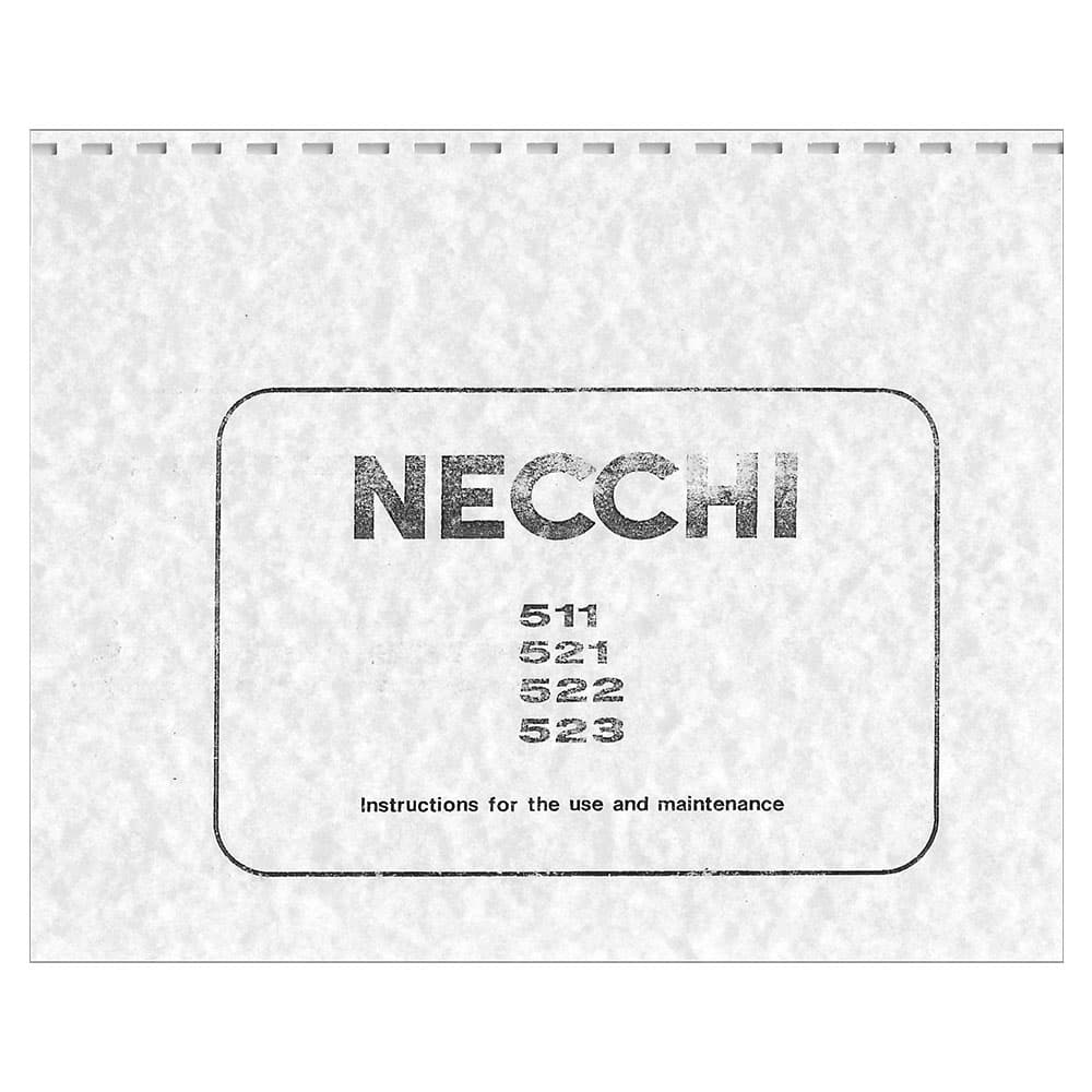 Necchi 521 Instruction Manual image # 122133