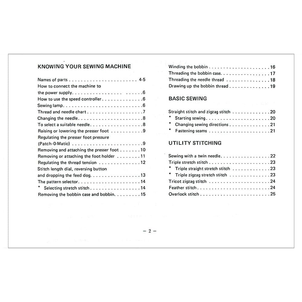 Necchi 525FA Instruction Manual image # 121472
