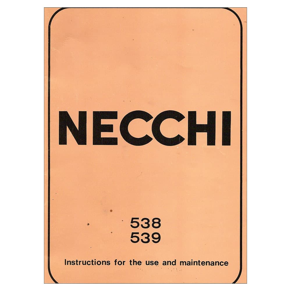Necchi 538 Instruction Manual image # 122136