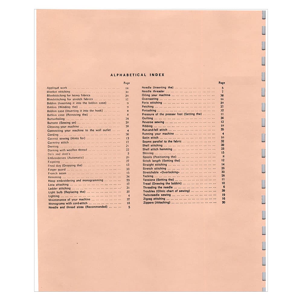 Necchi 563 Instruction Manual image # 121475