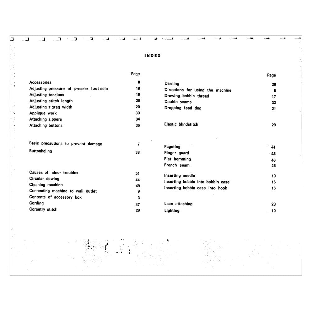 Necchi 582 Instruction Manual image # 122143