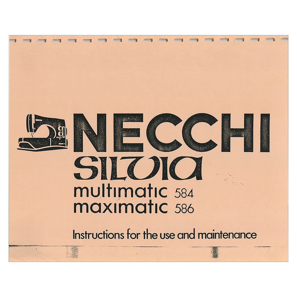 Necchi 584 Instruction Manual image # 122146