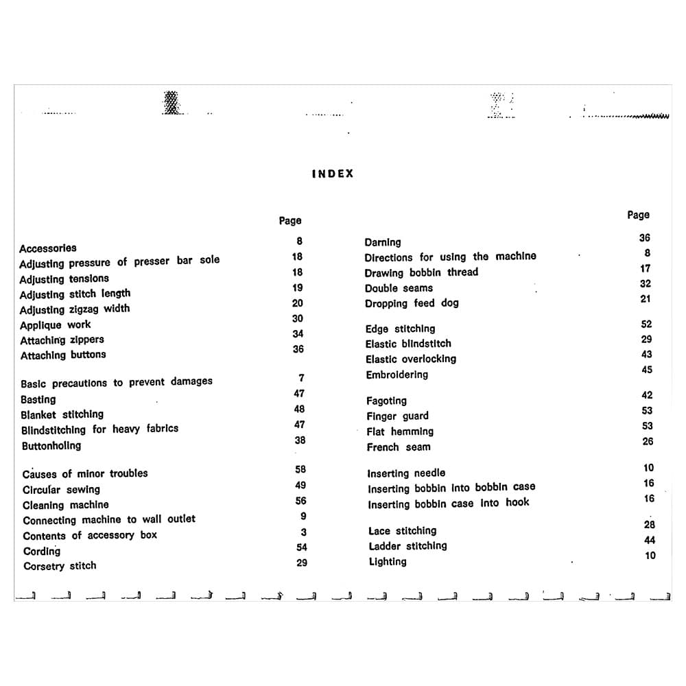Necchi 586 Instruction Manual