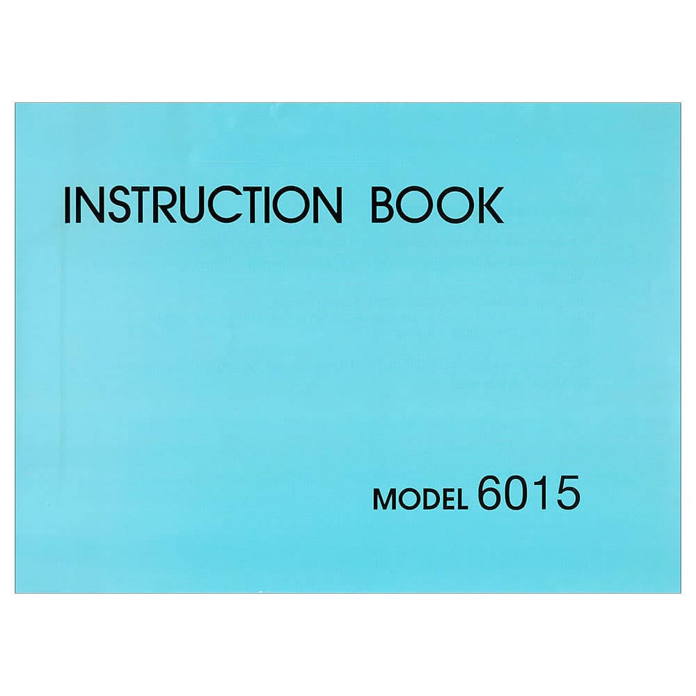 Necchi 6015 Instruction Manual image # 122157