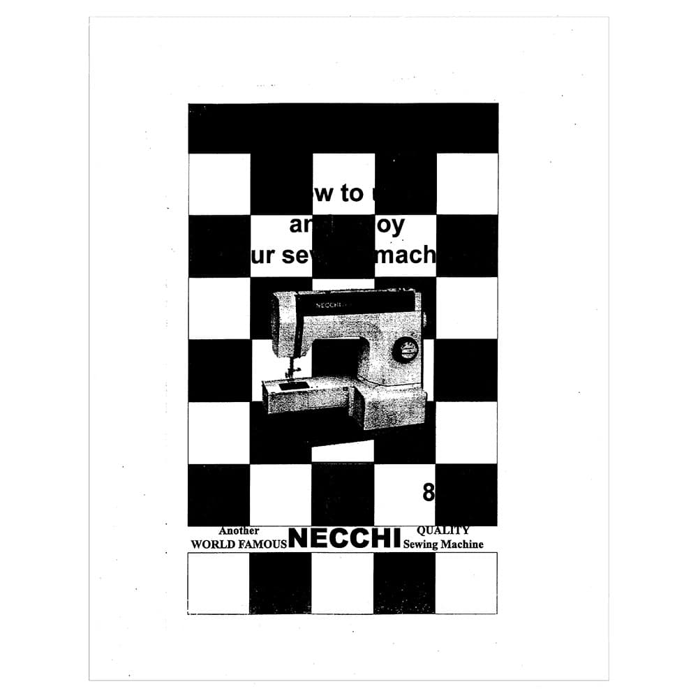 Necchi 802 Instruction Manual image # 122180