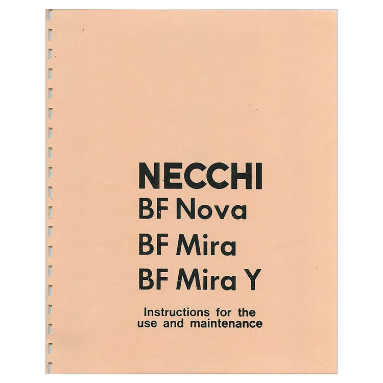 Necchi BF Instruction Manual image # 122182