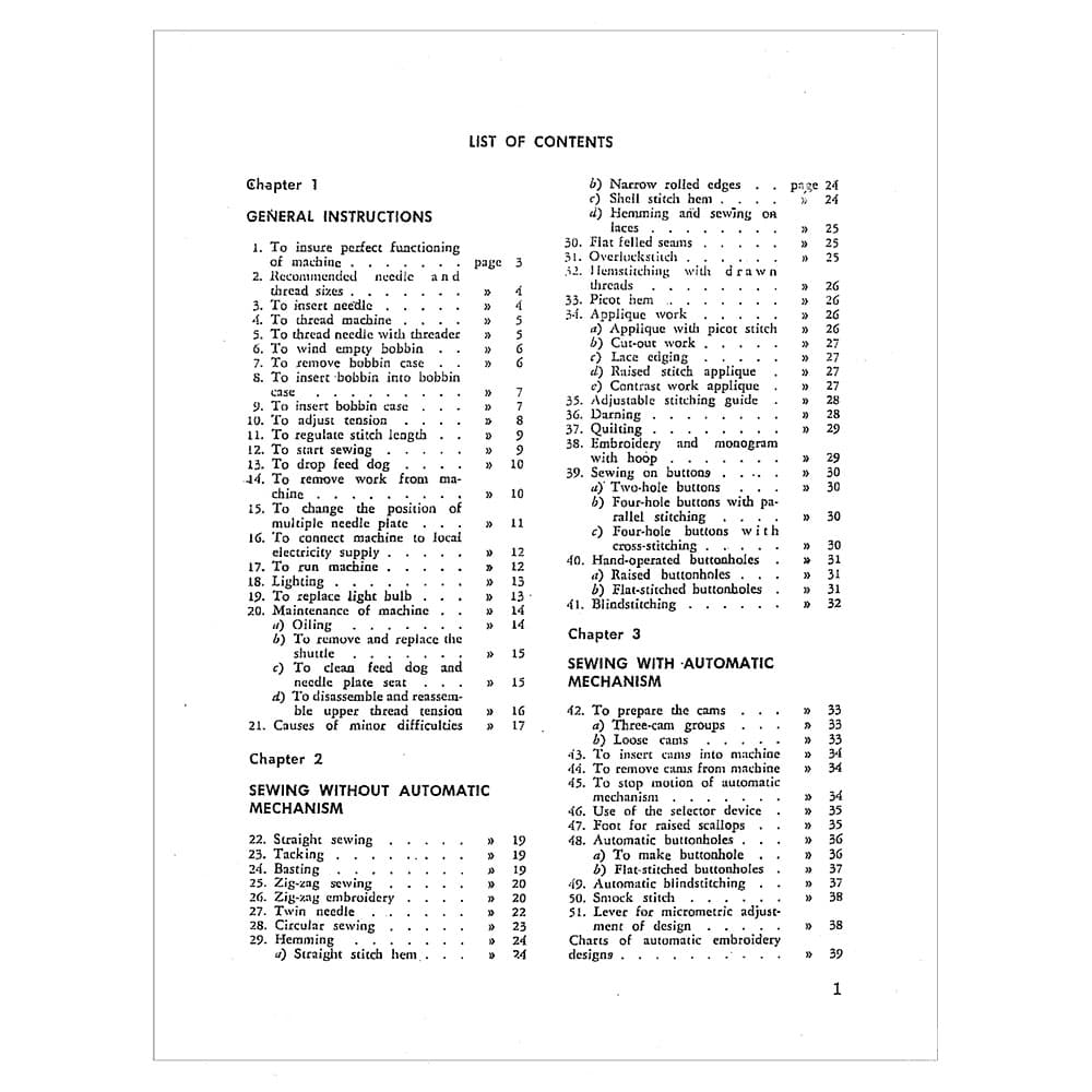 Necchi Supernova Ultra Mark 2 Instruction Manual image # 122222