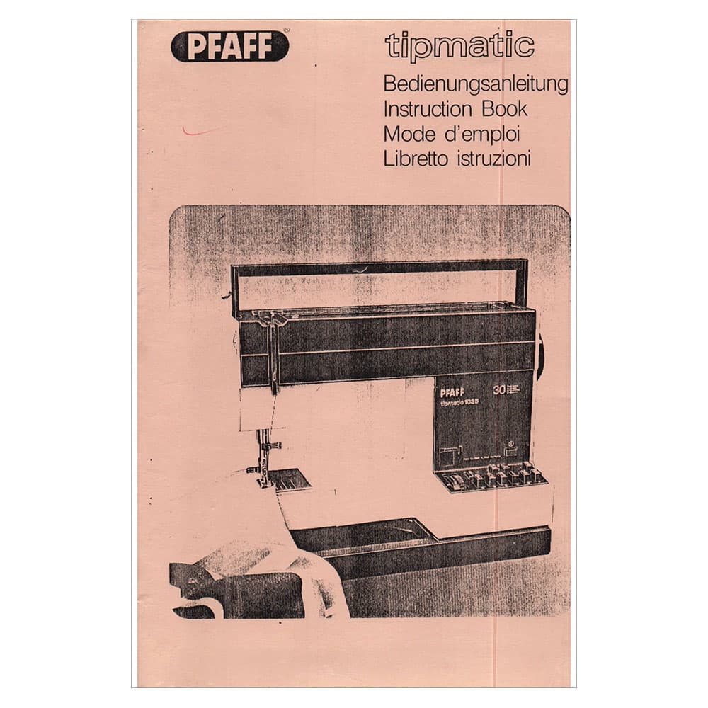 Pfaff Tipmatic 1035 Instruction Manual image # 122301