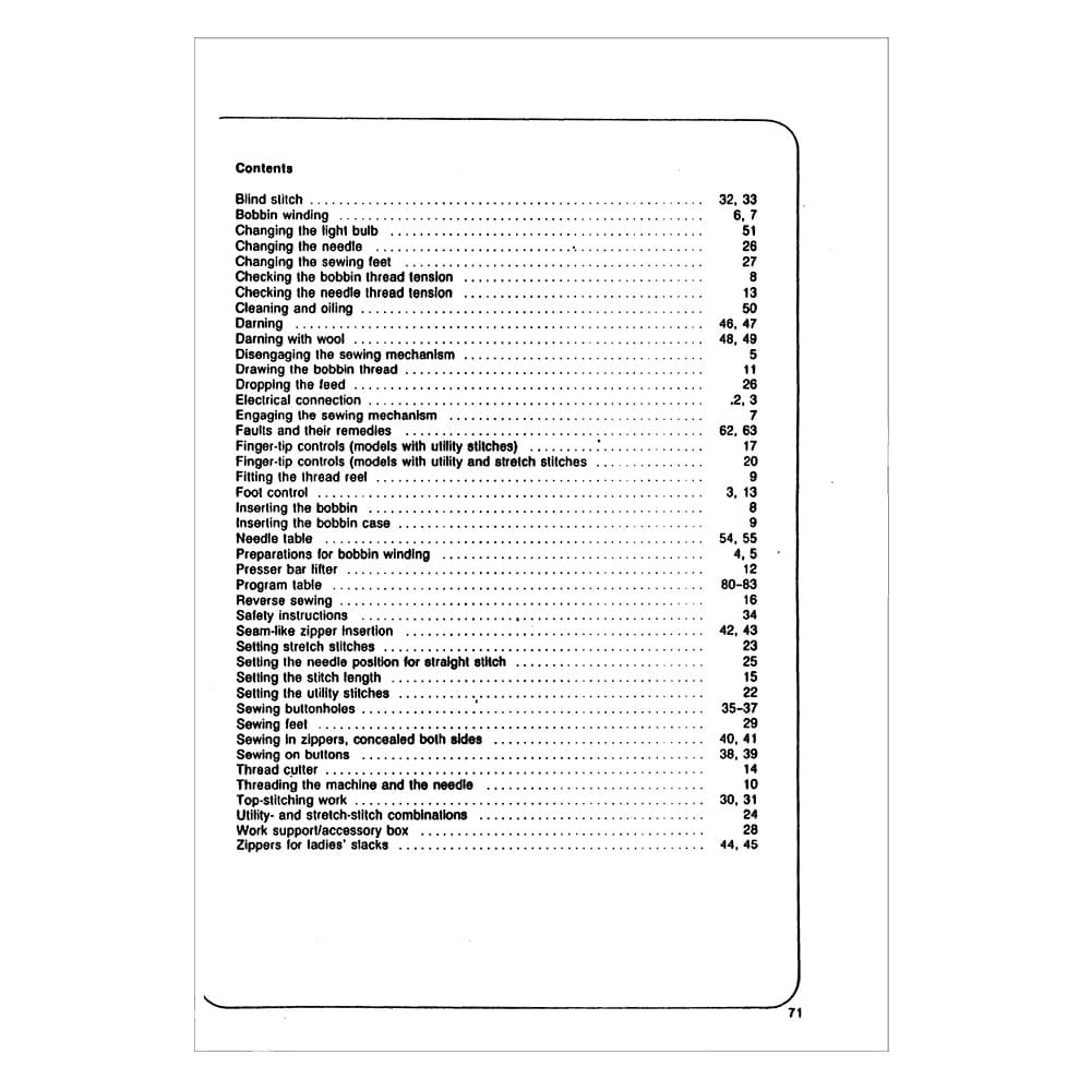 Pfaff Tipmatic 1035 Instruction Manual image # 122300