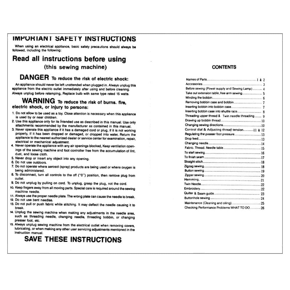 Pfaff Hobby 1037 Instruction Manual image # 122303
