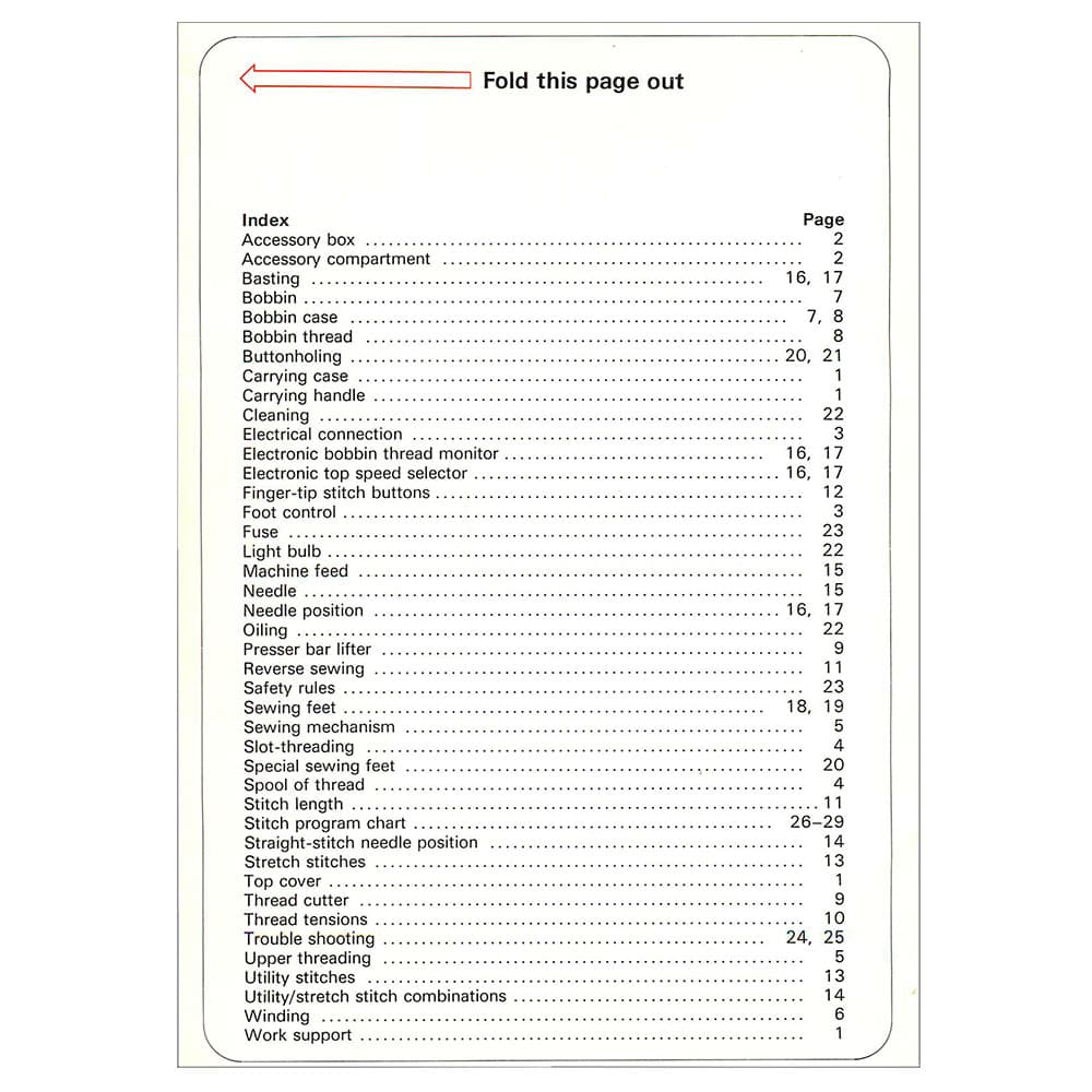 Pfaff Tiptronic 1067 Instruction Manual image # 122309