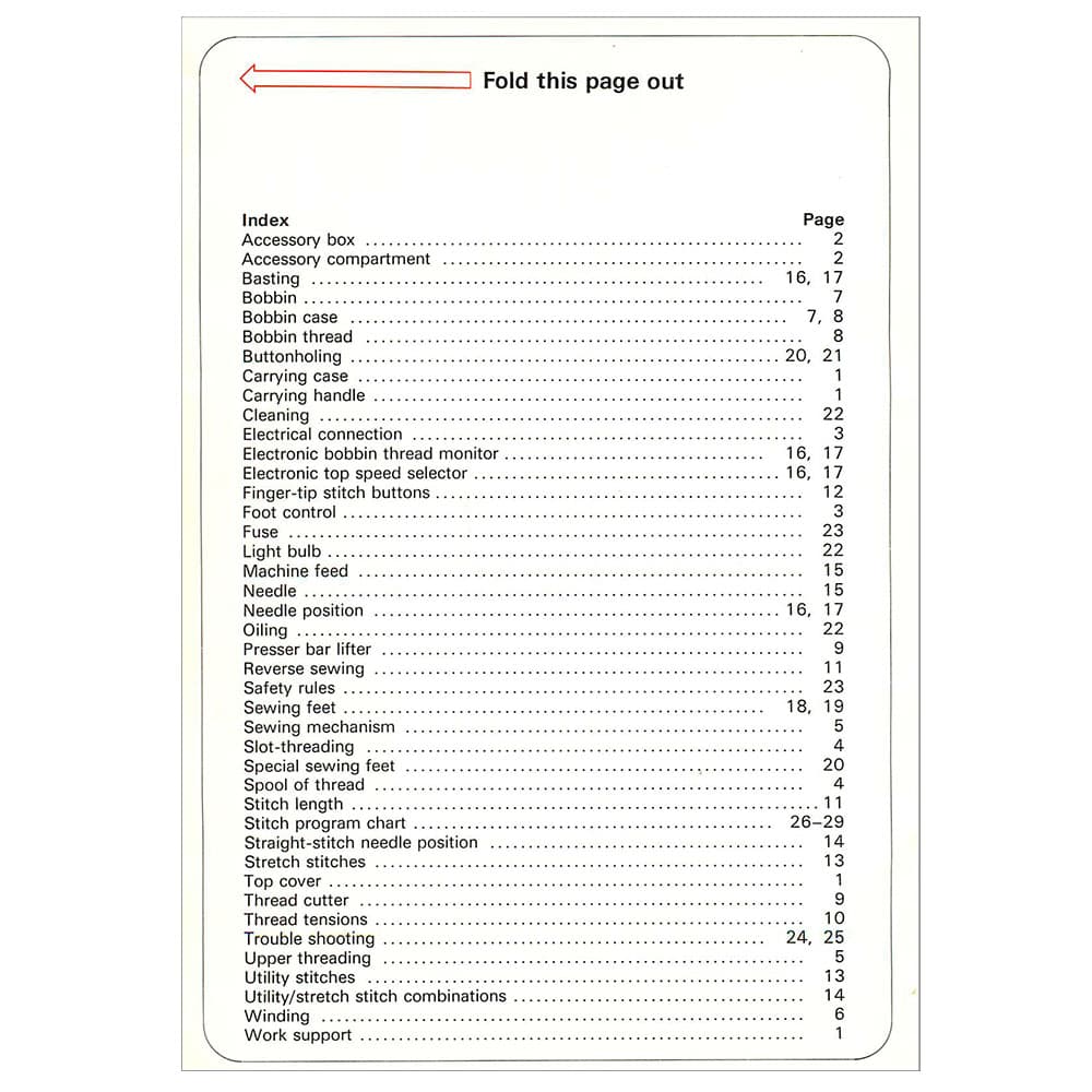 Pfaff Tiptronic 1069 Instruction Manual image # 122314