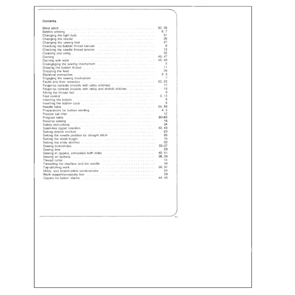Pfaff Tipmatic 1115 Instruction Manual image # 122317