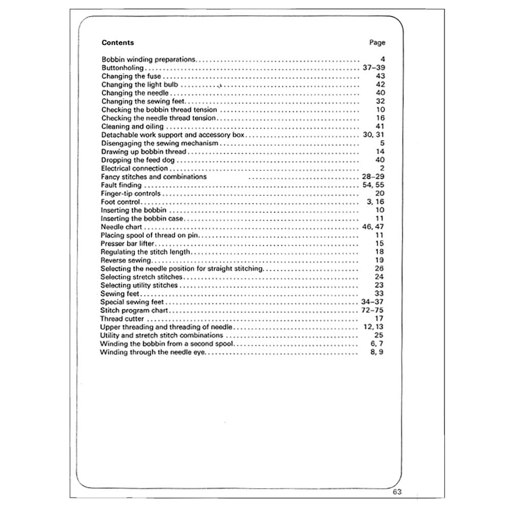 Pfaff Tipmatic 1119 Instruction Manual image # 122319