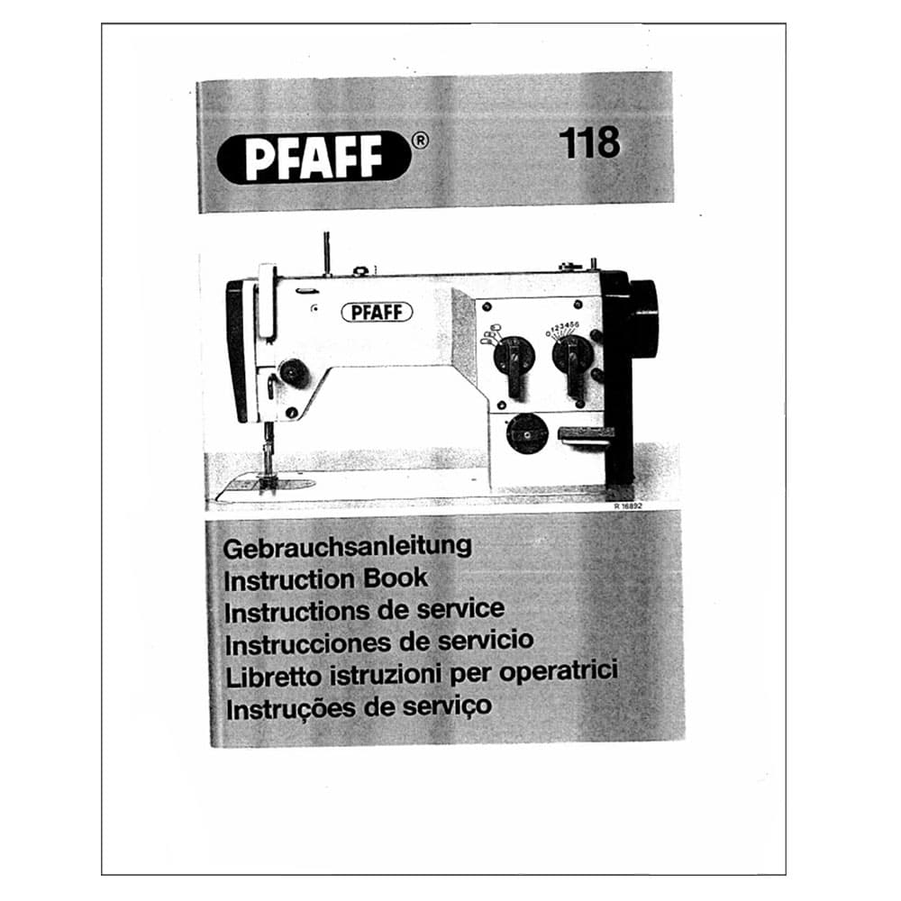Pfaff 118 Instruction Manual image # 122341