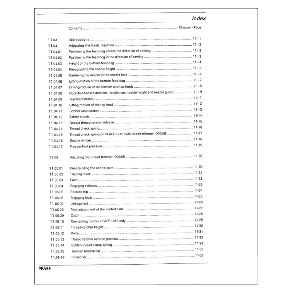Pfaff 1245 Instruction Manual image # 122379