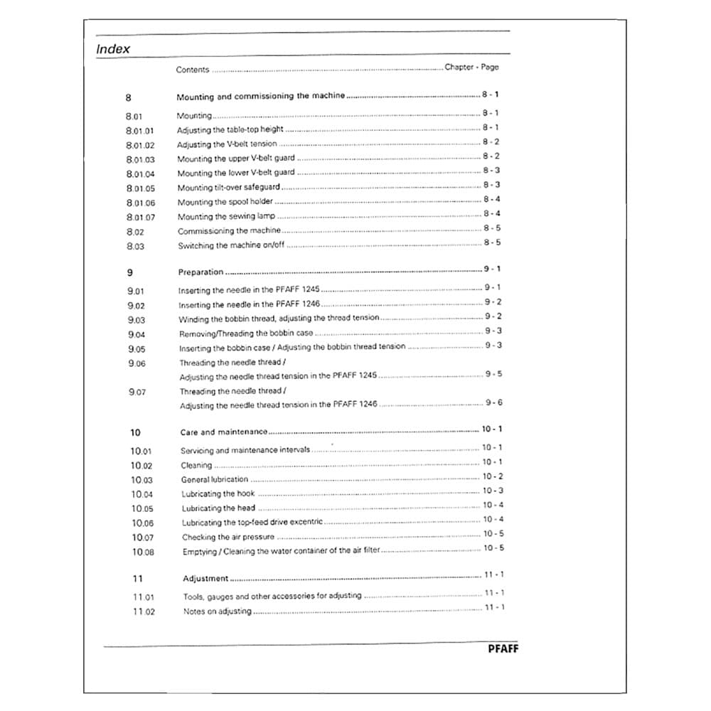 Pfaff 1246 Instruction Manual image # 122382