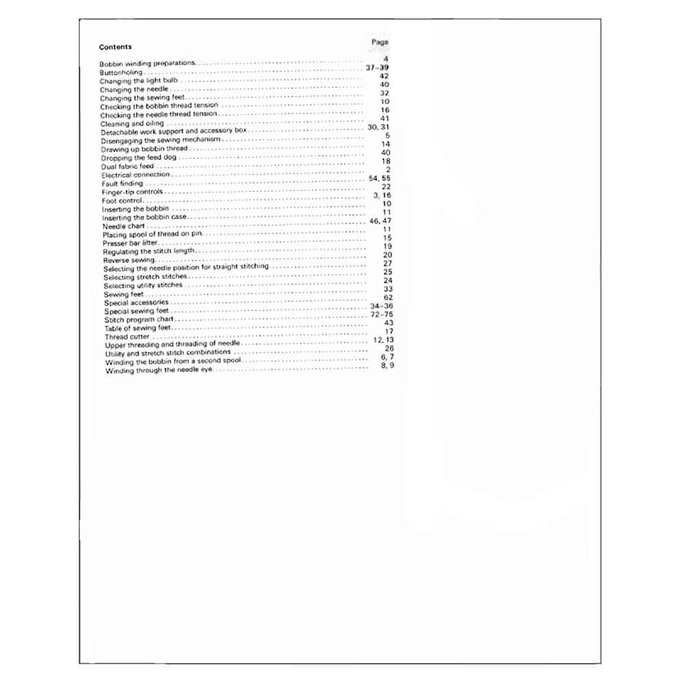 Pfaff 125 Instruction Manual image # 122385