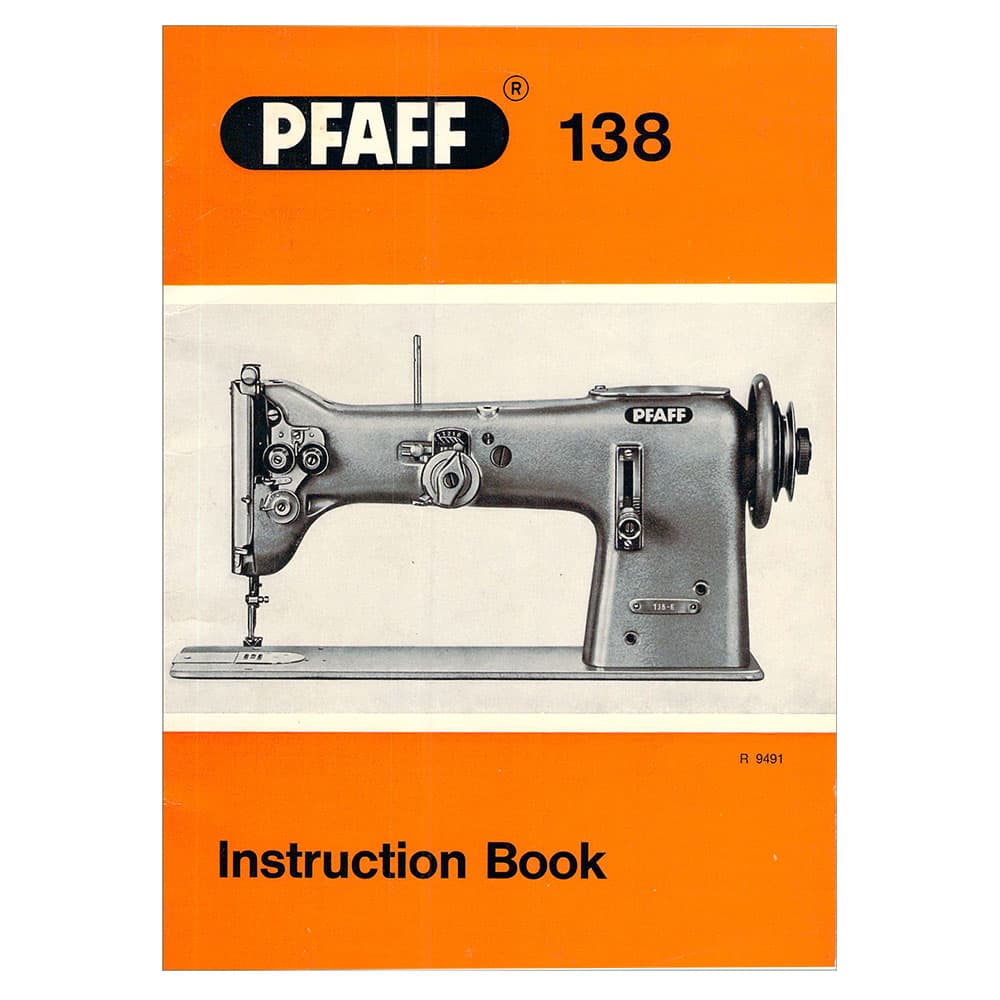 Pfaff 138 Instruction Manual image # 122399