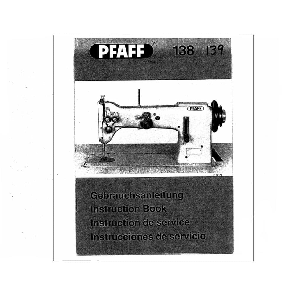 Pfaff 139 Instruction Manual image # 122400