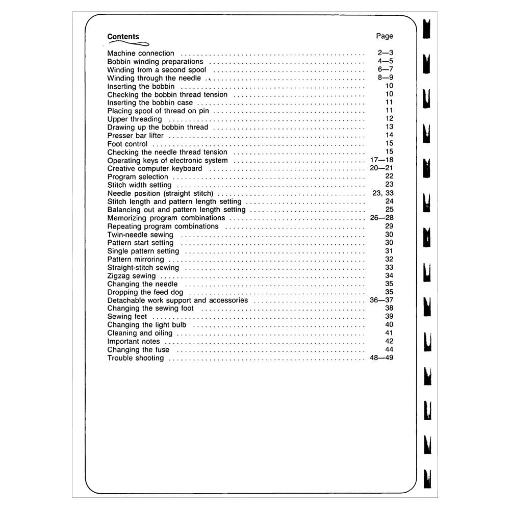 Pfaff Creative 1469 Instruction Manual image # 122405