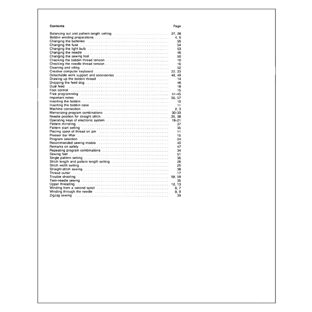 Pfaff Creative 1471 Instruction Manual image # 122407