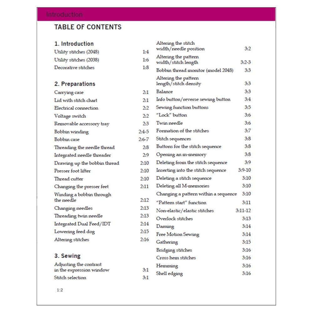 Pfaff Expression 2038 Instruction Manual image # 122495