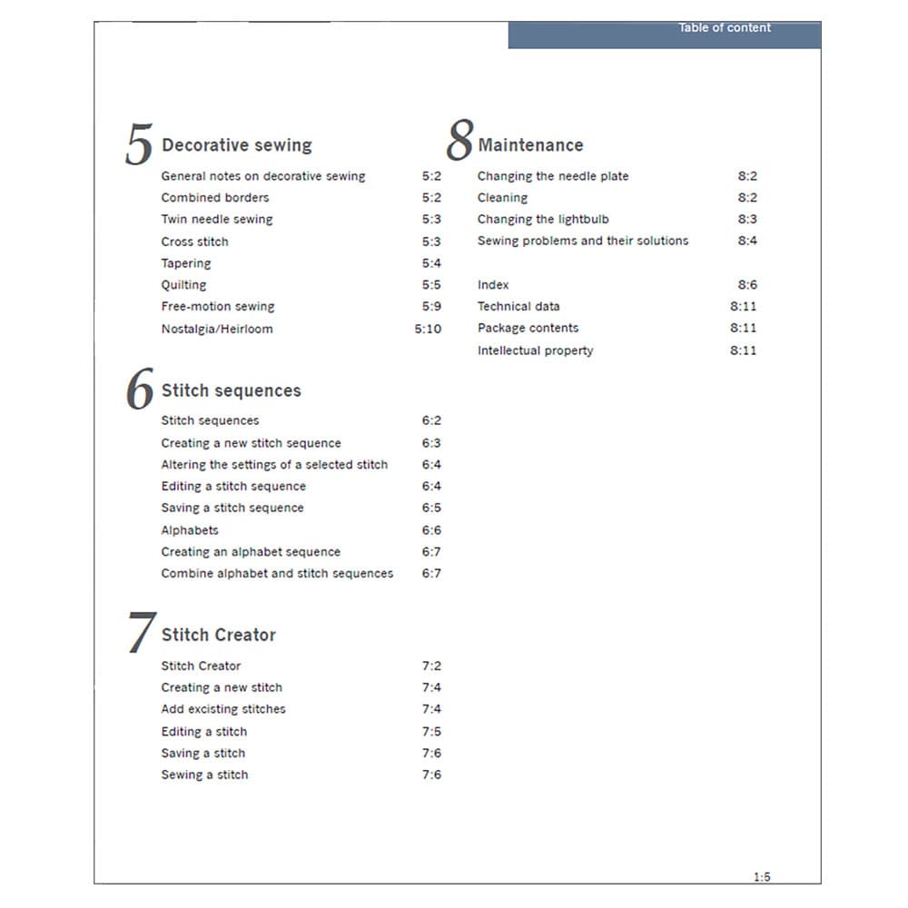 Pfaff Performance 2058 Instruction Manual image # 123318