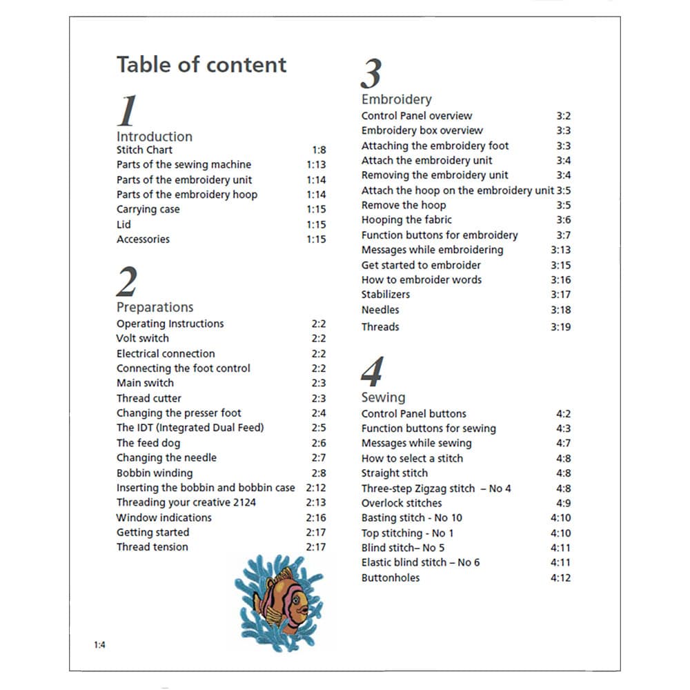 Pfaff Creative 2124 Instruction Manual image # 122527