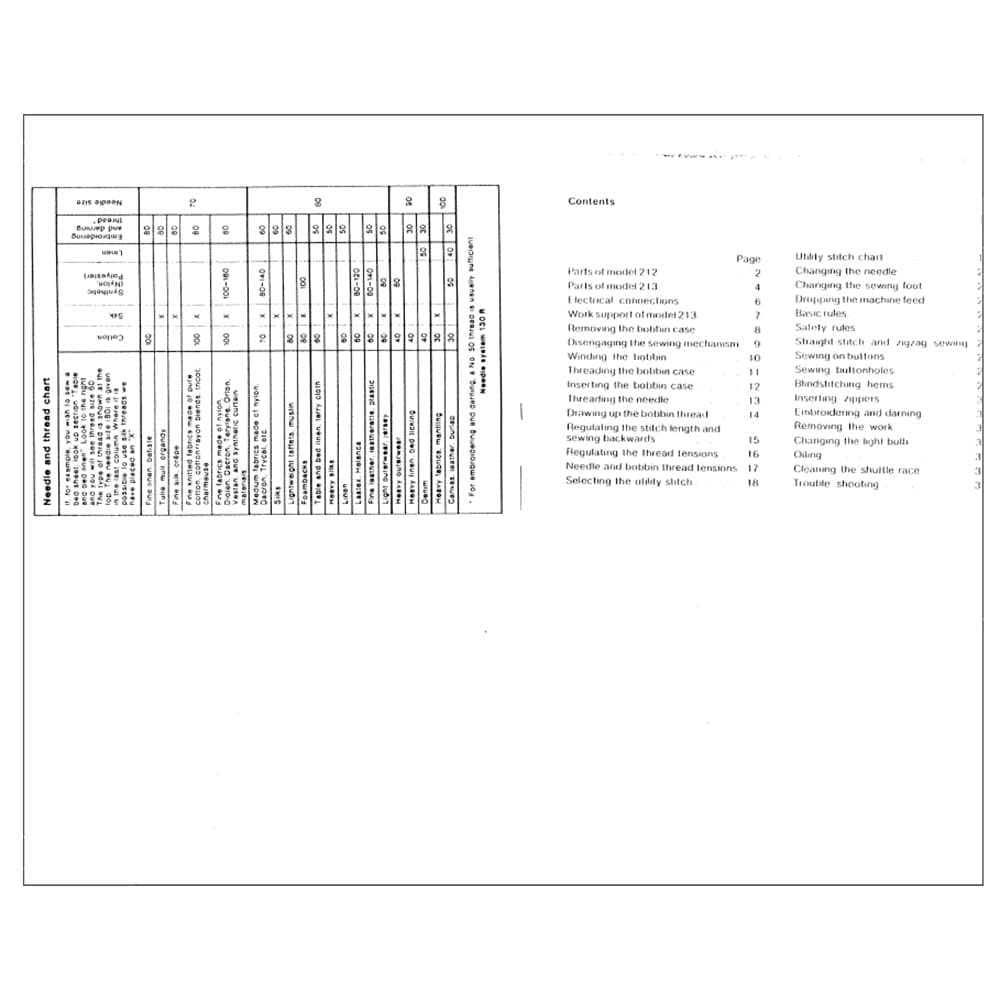 Pfaff 213 Instruction Manual image # 122578