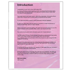 Pfaff Creative 2144 Instruction Manual image # 122584