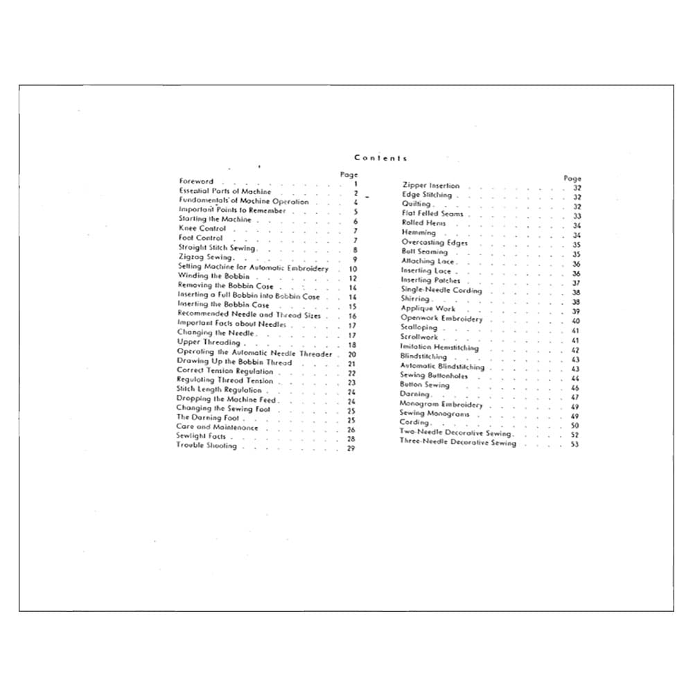 Pfaff 230-260 Instruction Manual image # 122600