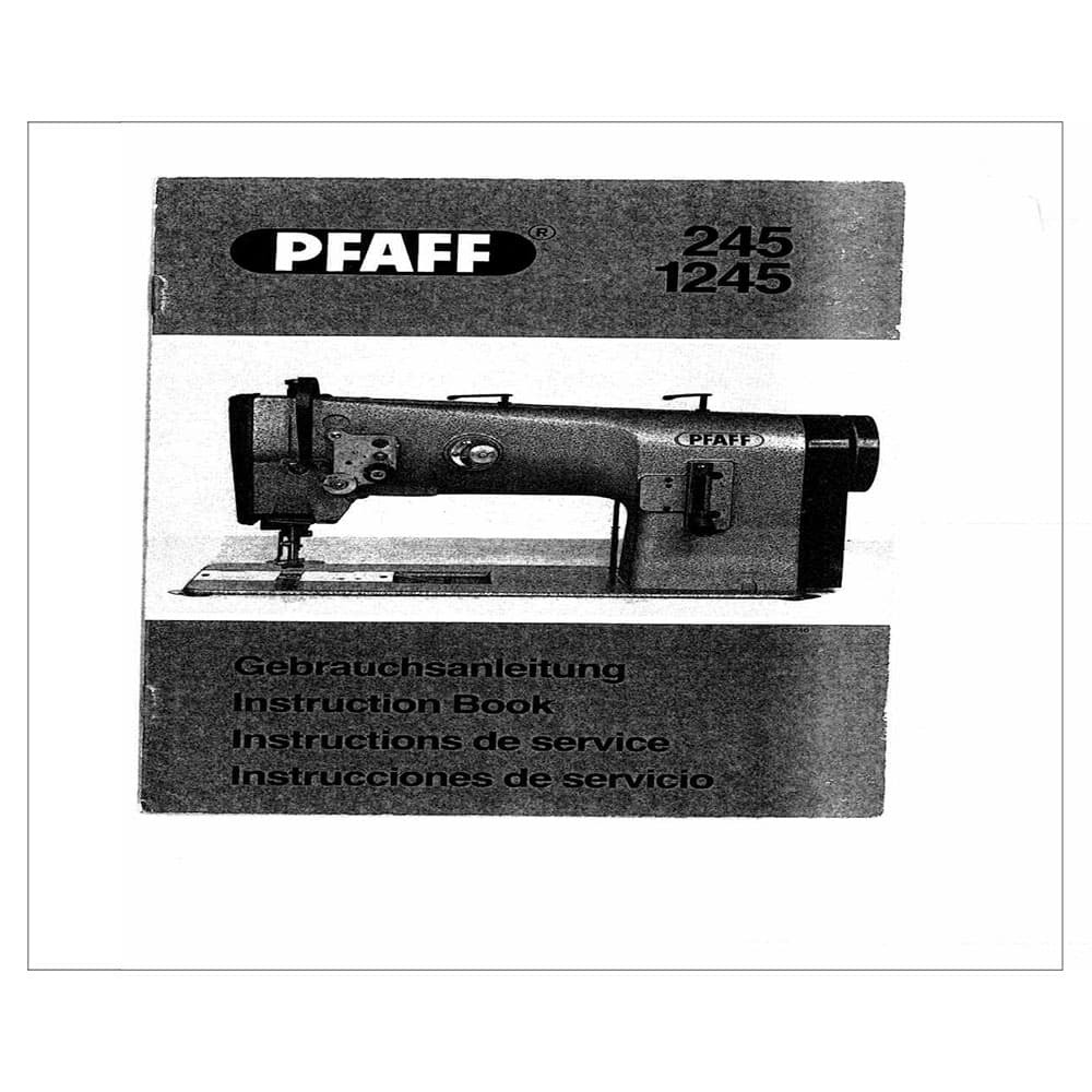 Pfaff 245 Instruction Manual image # 122609