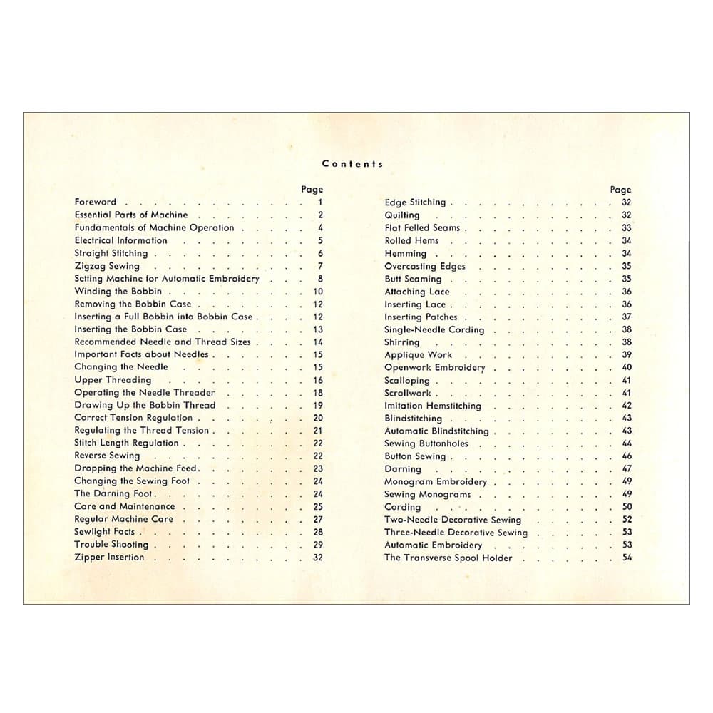 Pfaff 260 Instruction Manual image # 122615