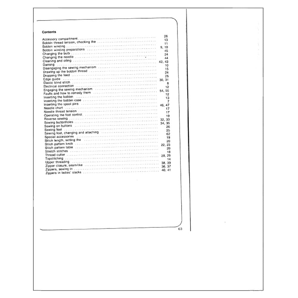 Pfaff Hobby 307 Instruction Manual image # 122659