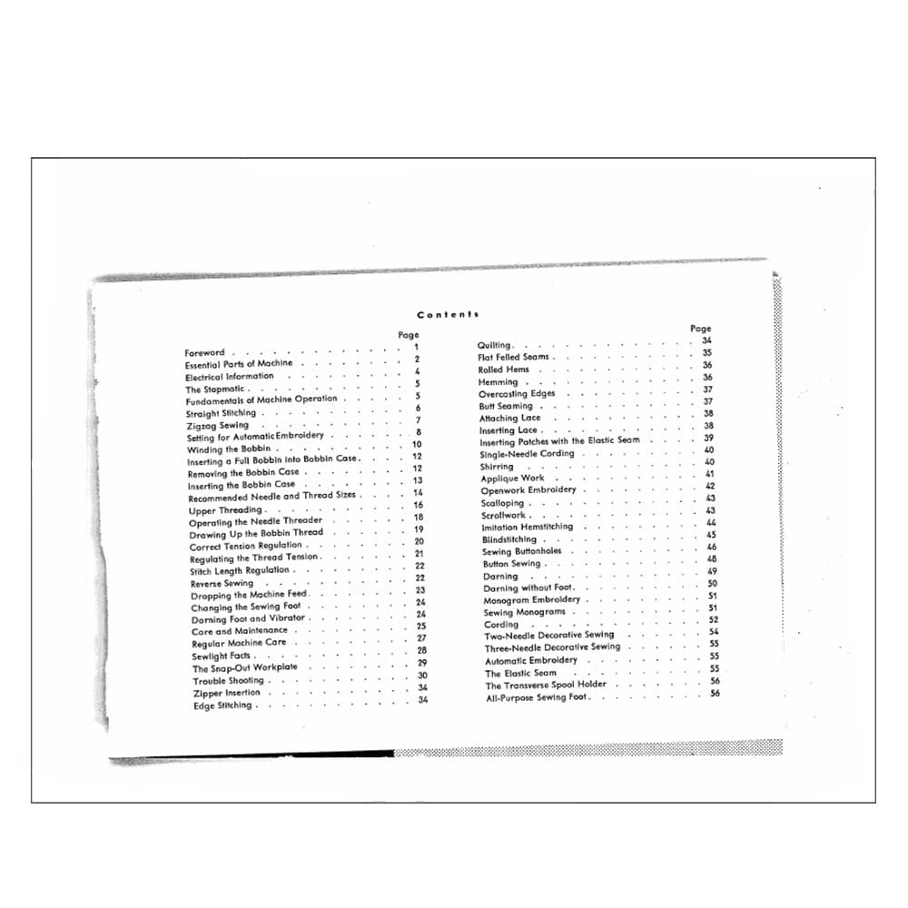 Pfaff 362-261 Instruction Manual image # 122685