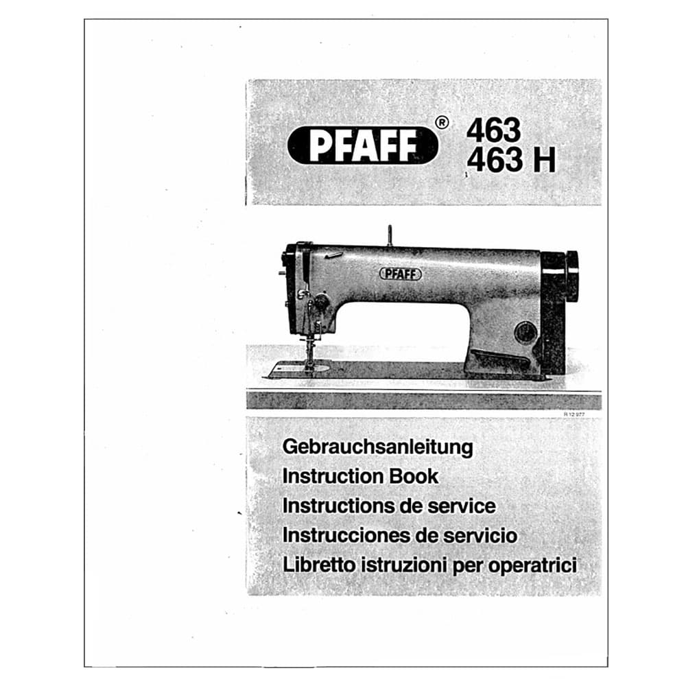 Pfaff 463H Instruction Manual image # 122761