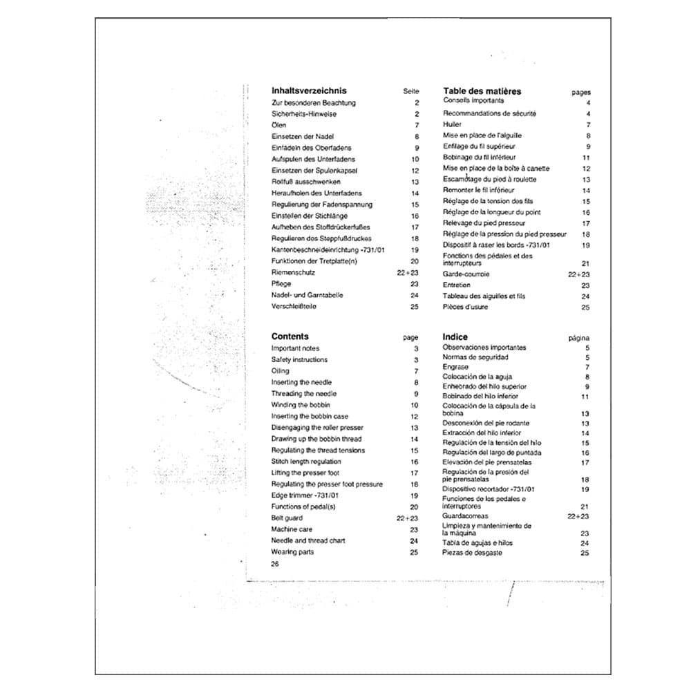 Pfaff 463H Instruction Manual image # 122762