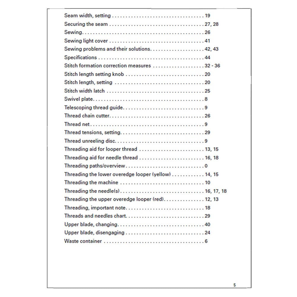 Pfaff Hobbylock 4752 Instruction Manual image # 122767